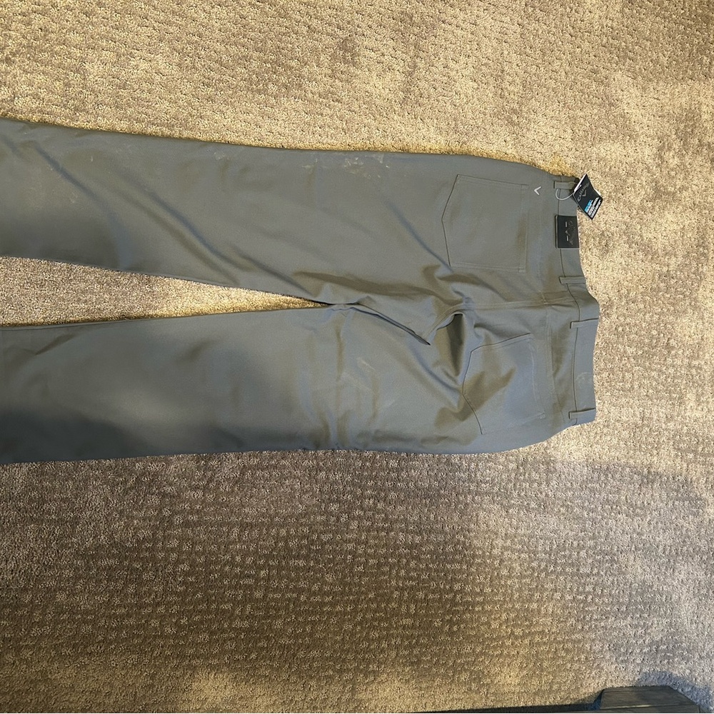 Gray Chinos with Straight Leg Design